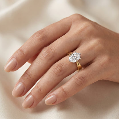Oval Solitaire Engagement Ring