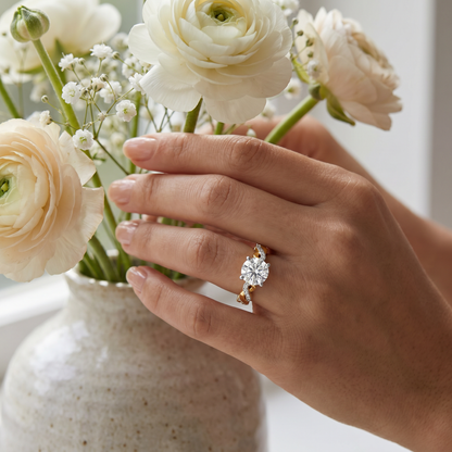Helix Knot Lab Grown Diamond Ring