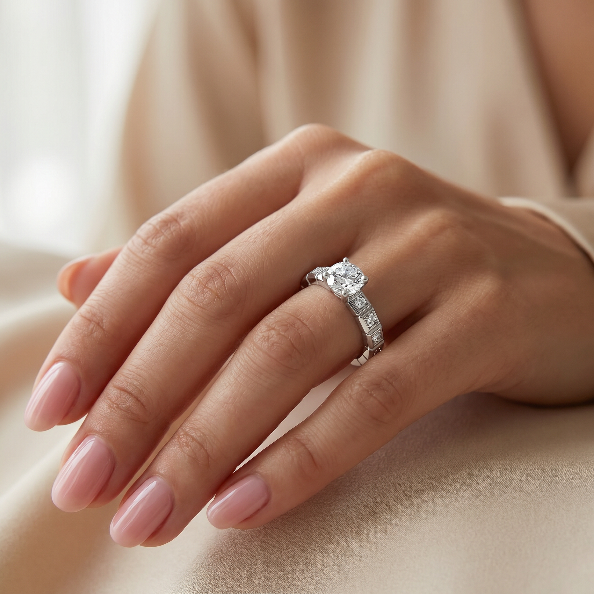 Icy Pave Lab Grown Diamond Ring