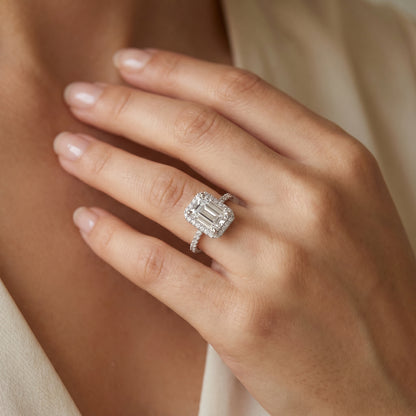 Emerald Symphony Lab Grown Diamond Ring