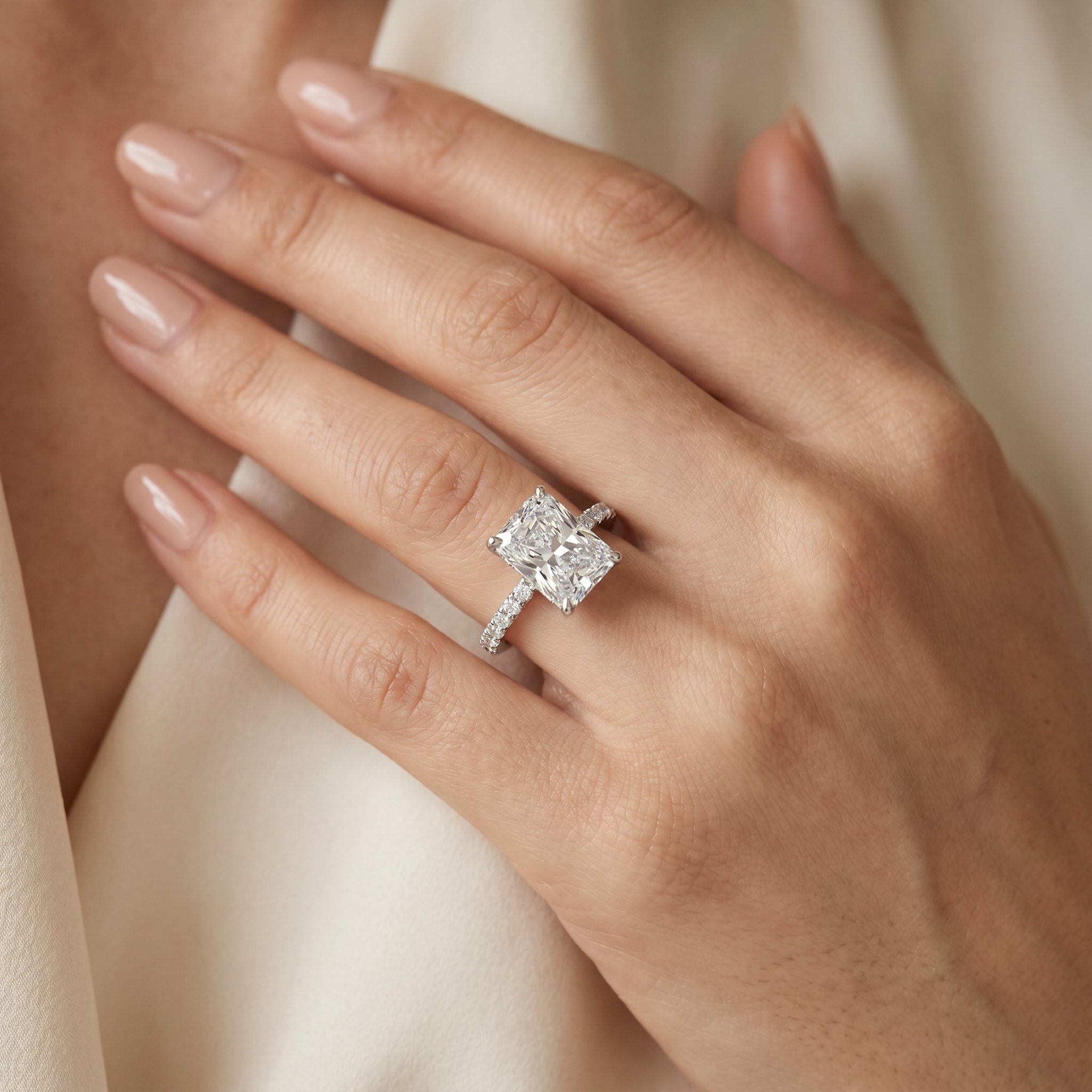 Timeless Radiant Diamond Ring