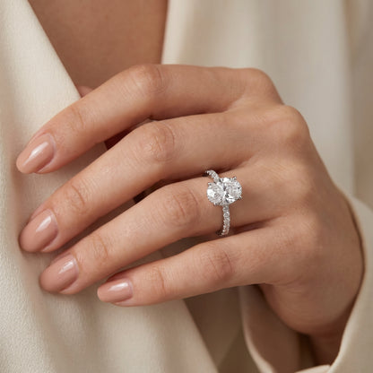 Timeless Oval Lab Grown Diamond Ring