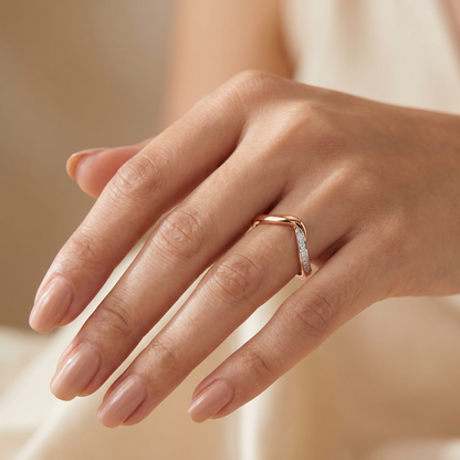 Classic V Lab Grown Diamond Ring