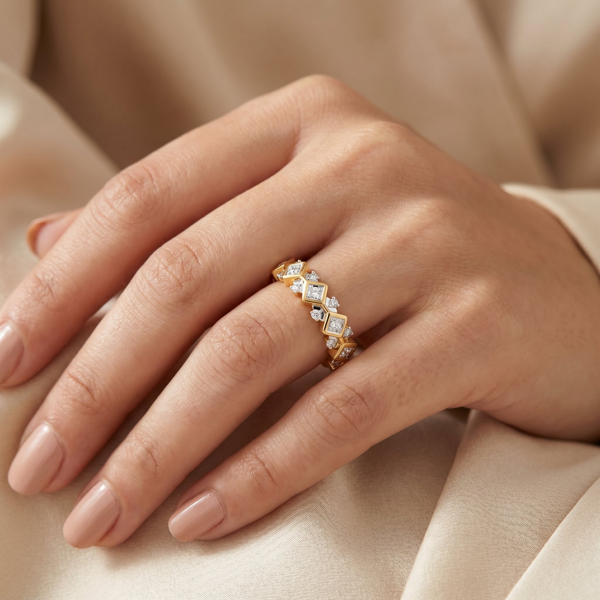 Swirl Lab Grown Diamond Ring