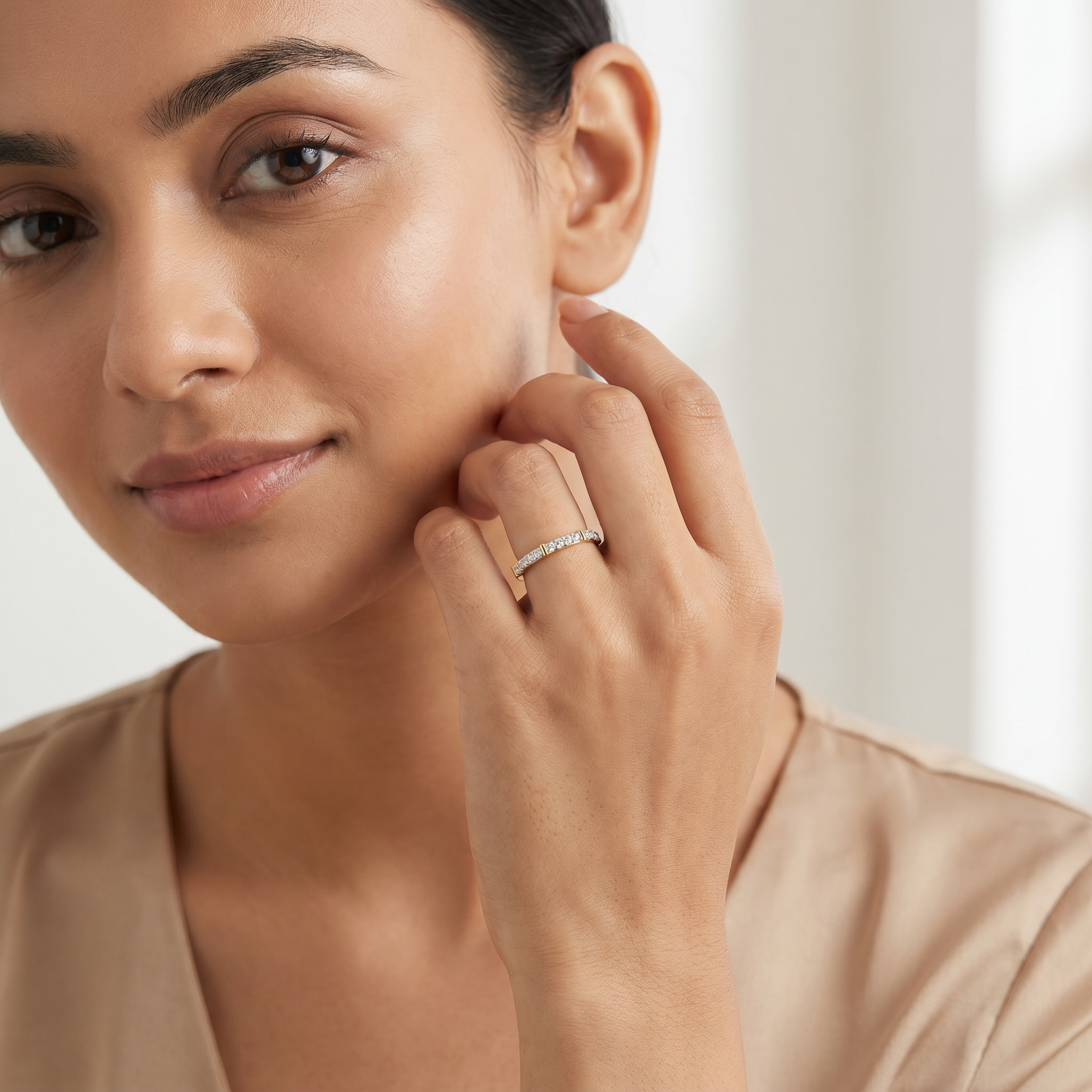 Modern Chic Lab Grown Diamond Band