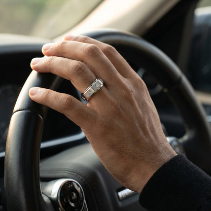 Elijah Princess Cut Lab Grown Diamond Wedding Band