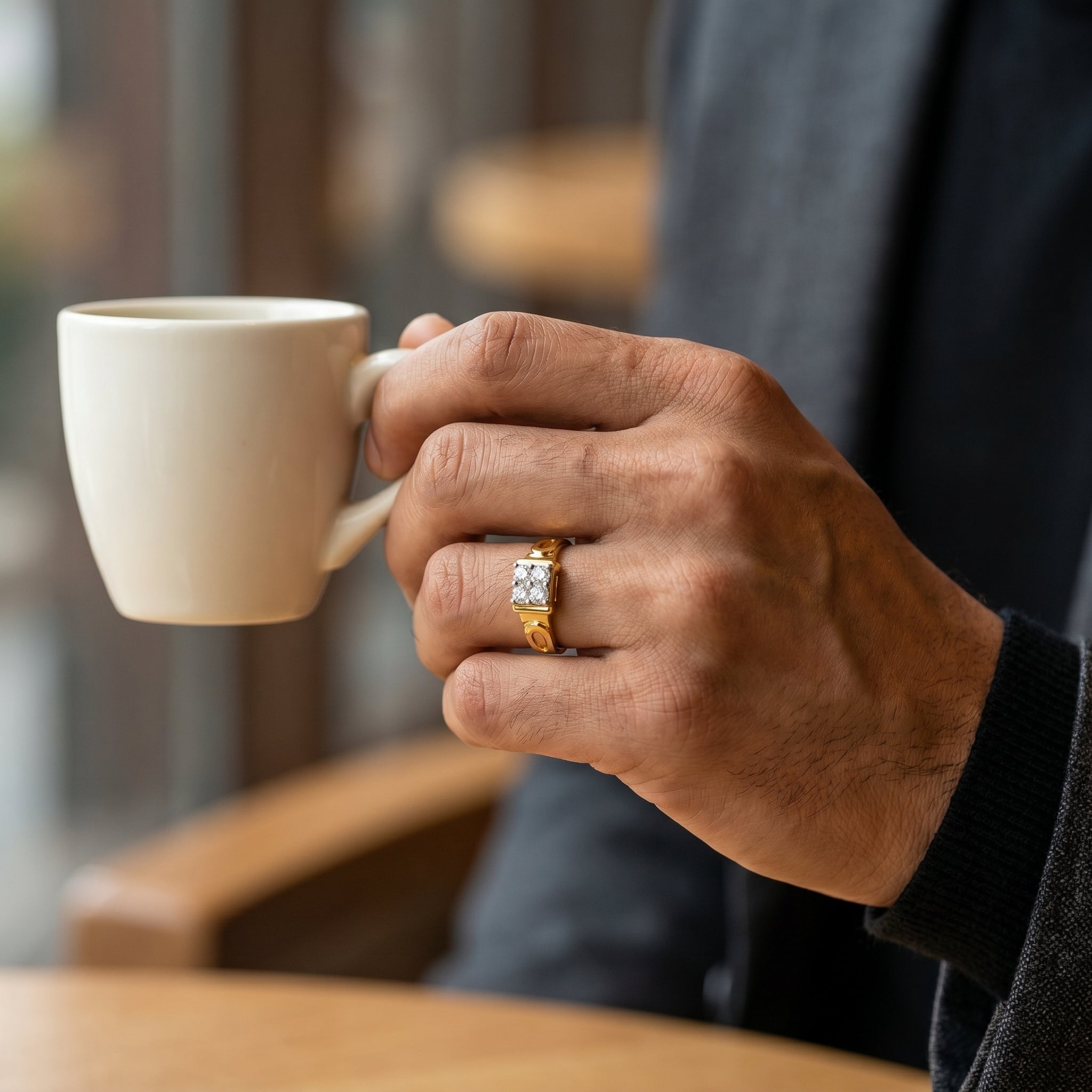 Quartet Lab Grown Diamond Wedding Band