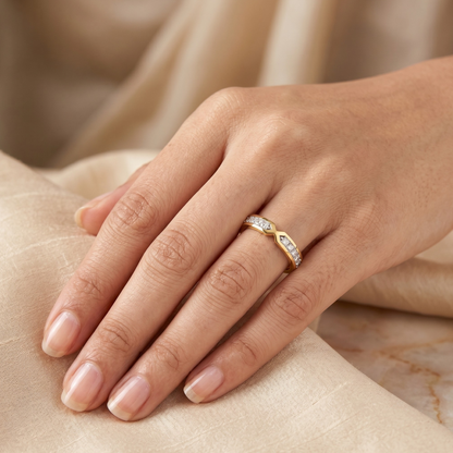 Princess Cut Sleek Lab Grown Diamond Band