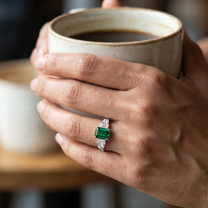 Five Solitaire Lab Grown Diamond Ring