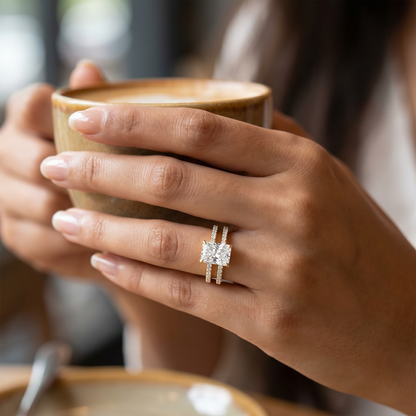 Terisa Radiant Lab Grown Diamond Engagement Ring