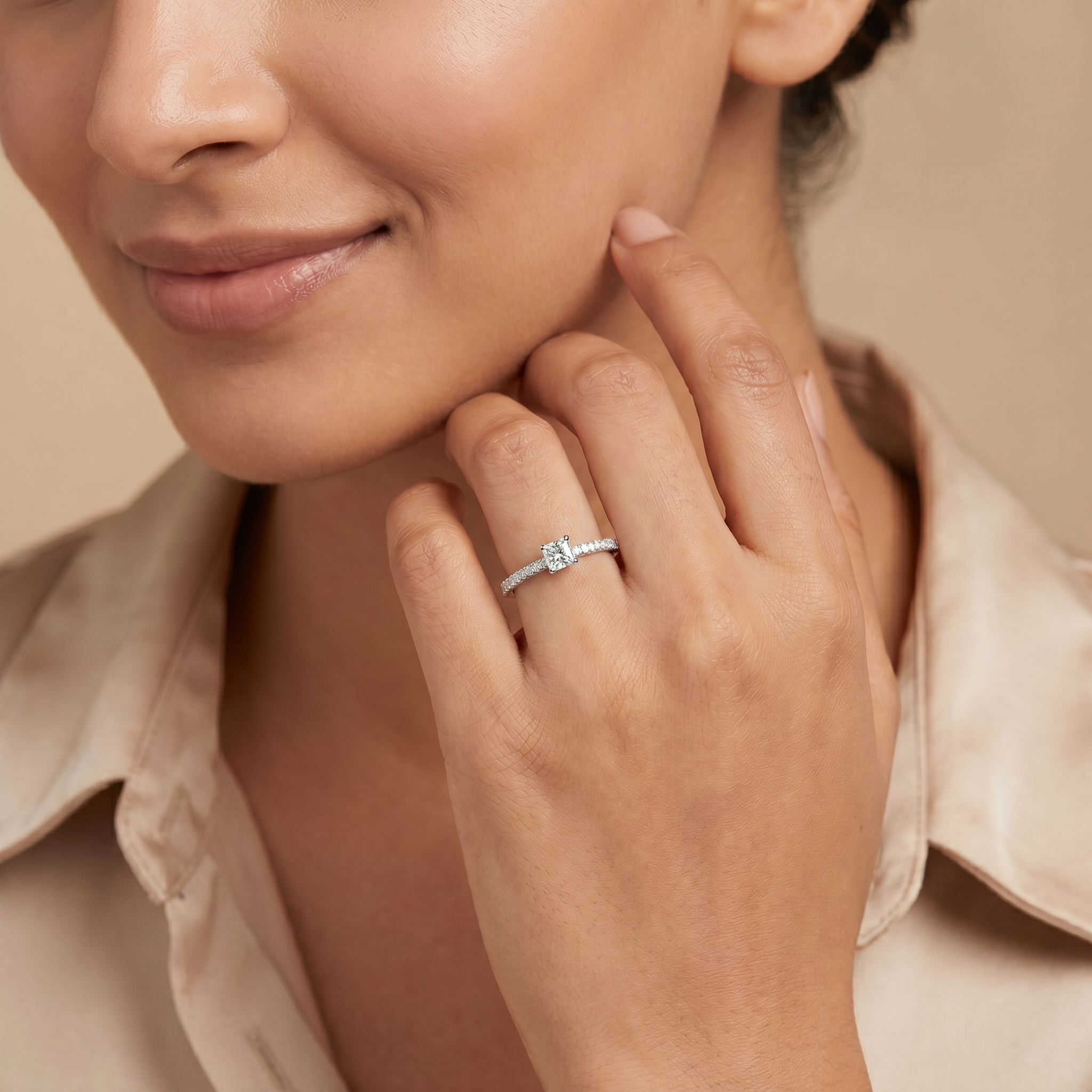 Princess Cut Solitaire Ring
