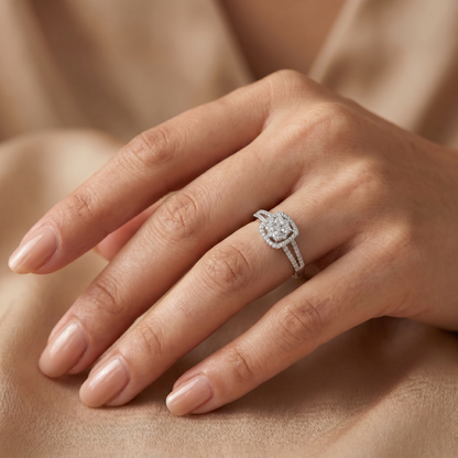 Regal Lab Grown Diamond Halo Ring
