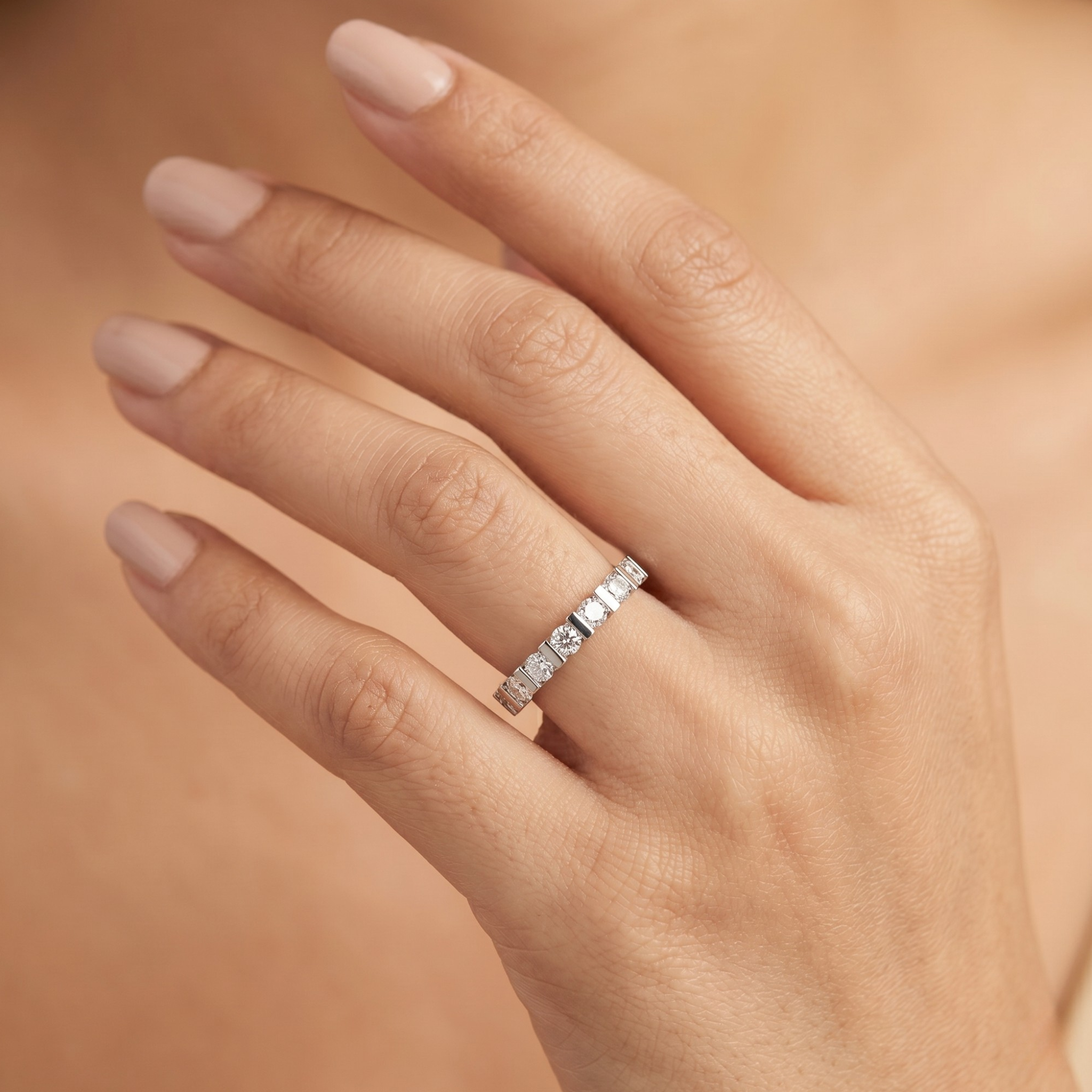 Lab Grown Diamond Cluster Band