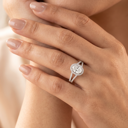 Oval Brilliant Lab Grown Diamond Ring