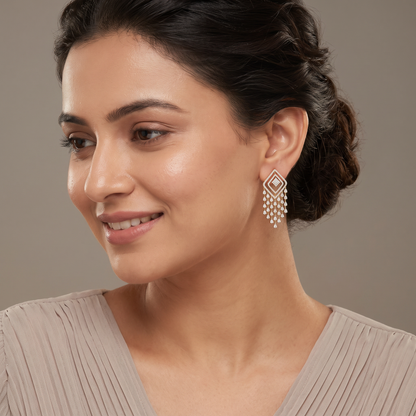 Chime Tassle Lab Grown Diamond Chandelier Earrings