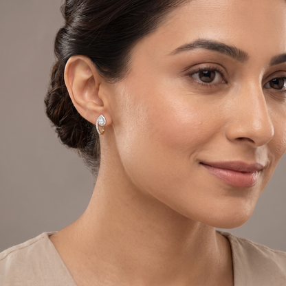Pear Sparkle Lab Grown Diamond Earrings