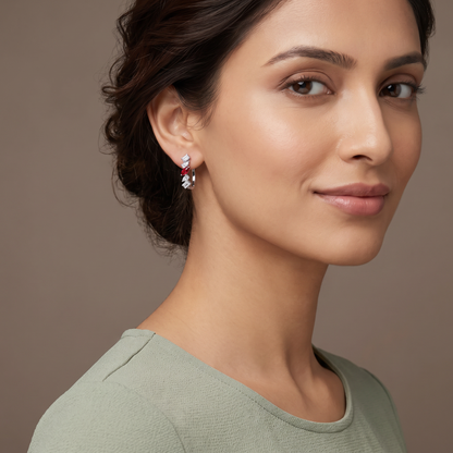 Regal Elegance Lab Grown Diamond Earrings