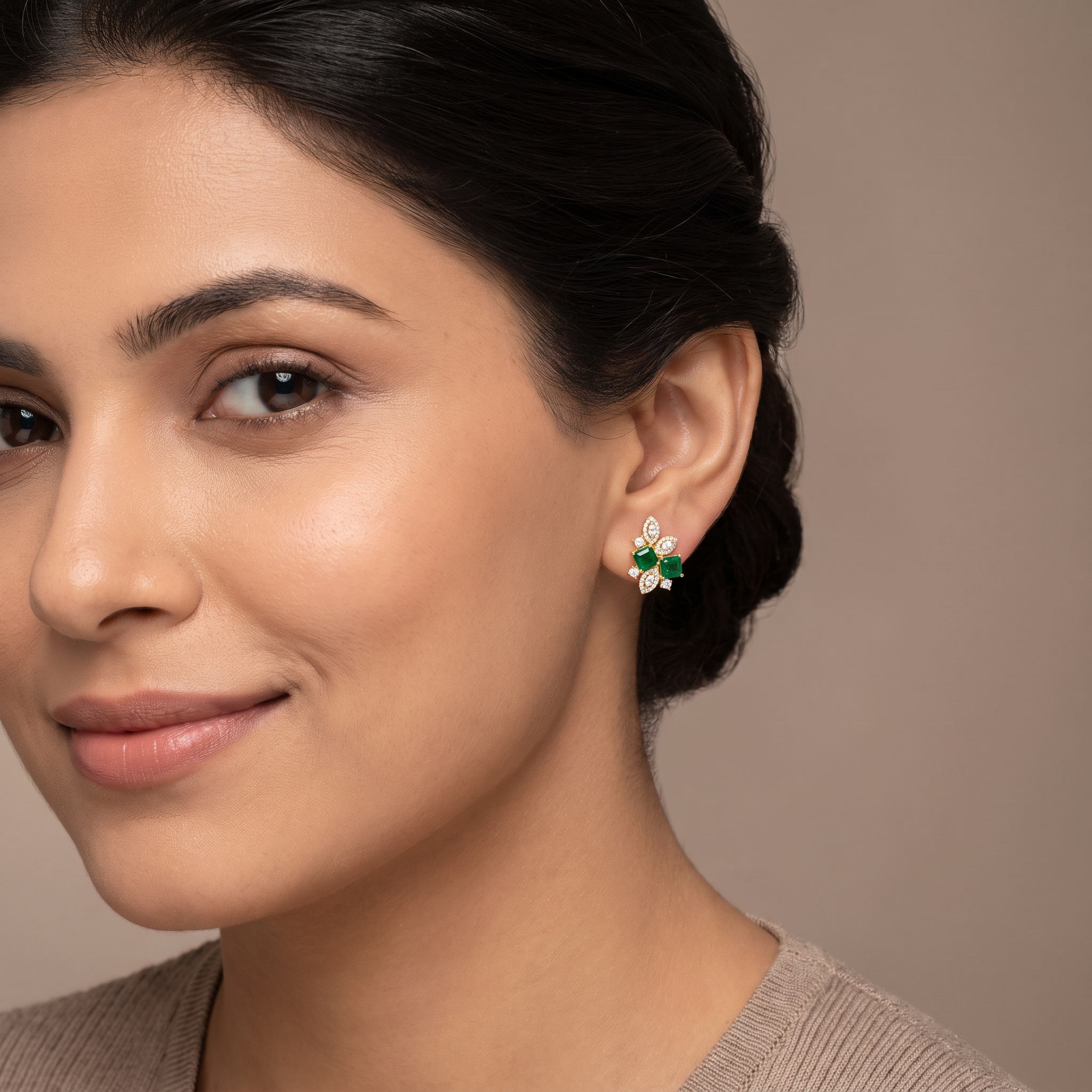 Fleur de Luxe Lab Grown Diamond Earrings