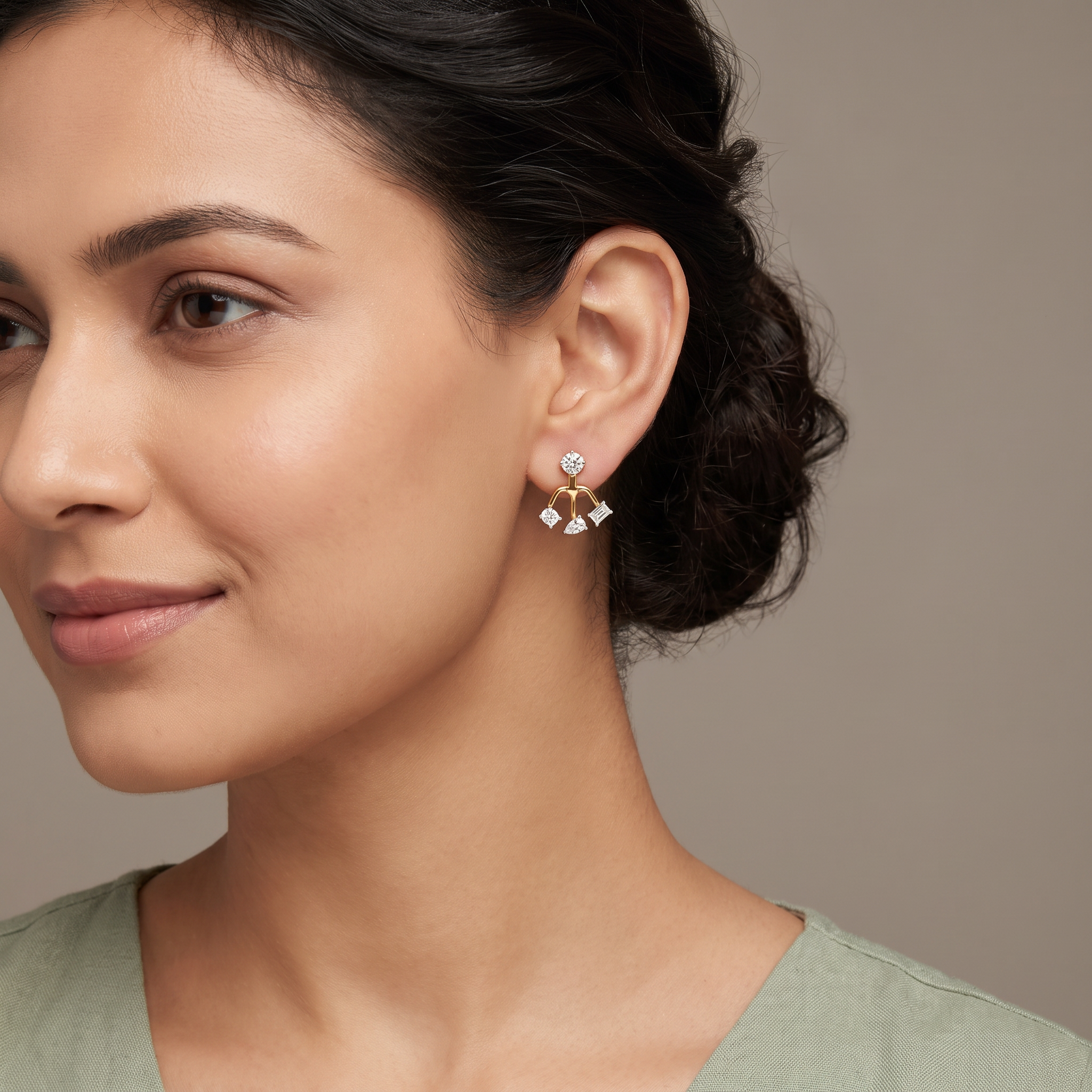 Back to Front Lab Grown Diamond Studs