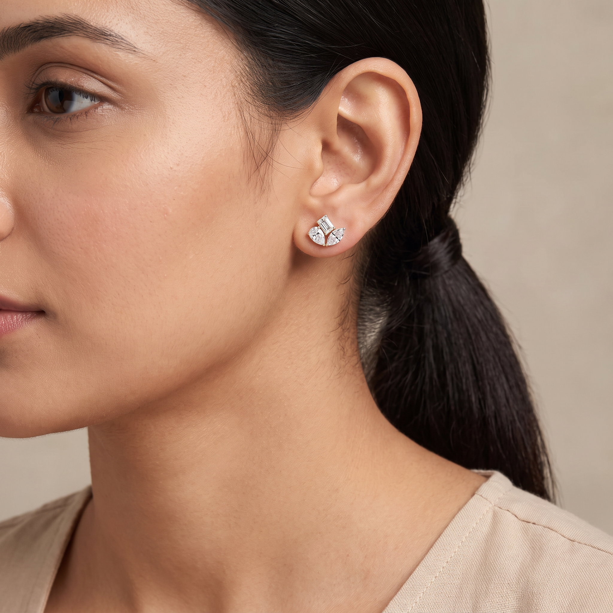 Traya Lab Grown Diamond Studs