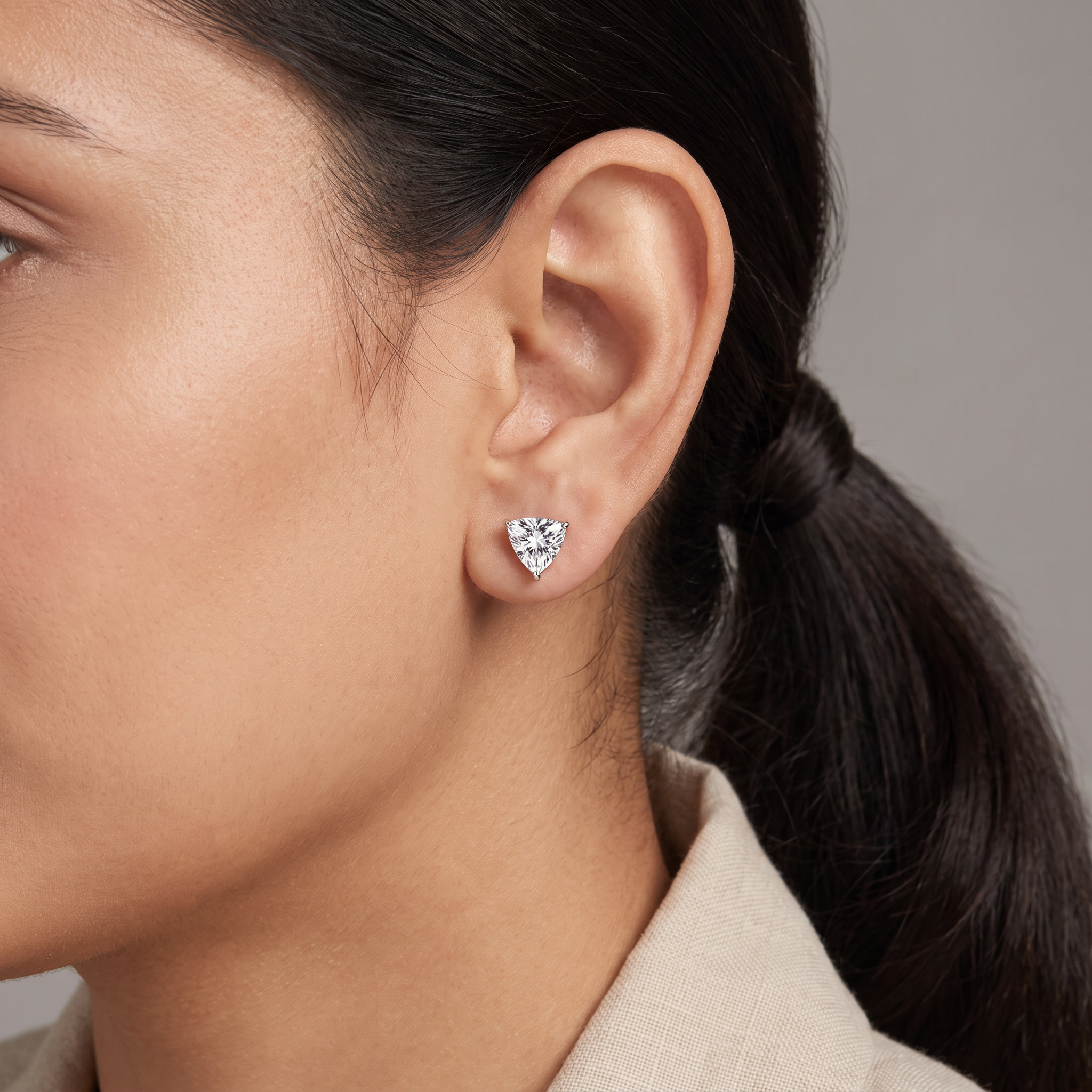 0.5 CT Trillion Lab Grown Diamond Studs