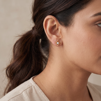 Raha Solitaire Lab Grown Diamond Studs