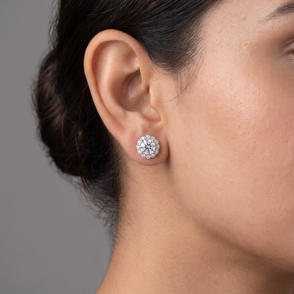 1 CT Sunflower Detachable Lab Diamond Studs