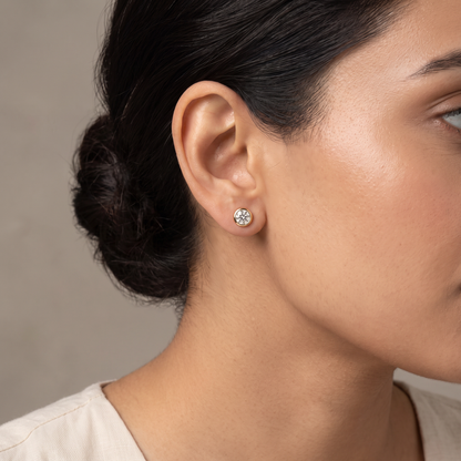1.5 CT Solid Round Lab Diamond Studs