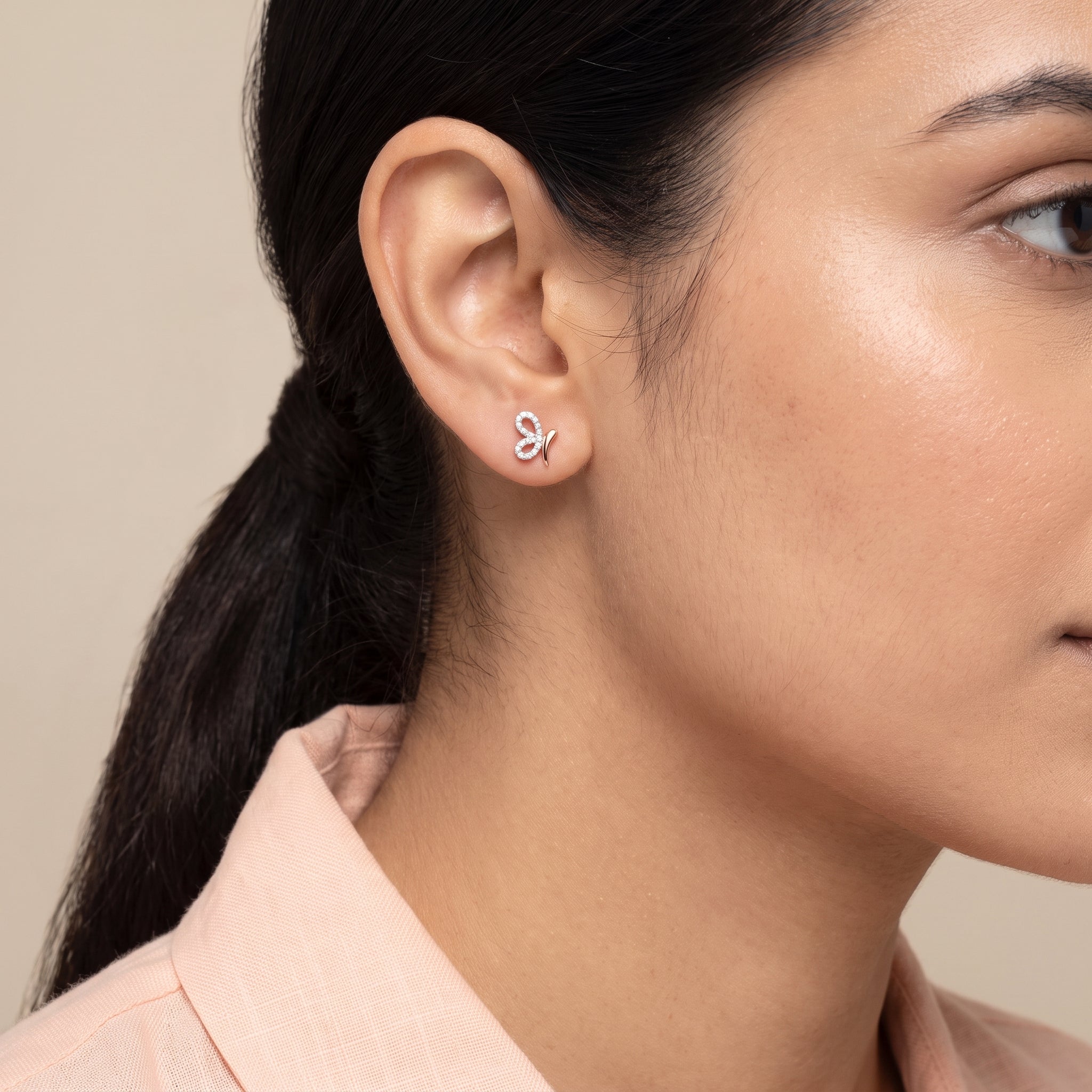 Fluttering Flair Lab Grown Diamond Earrings
