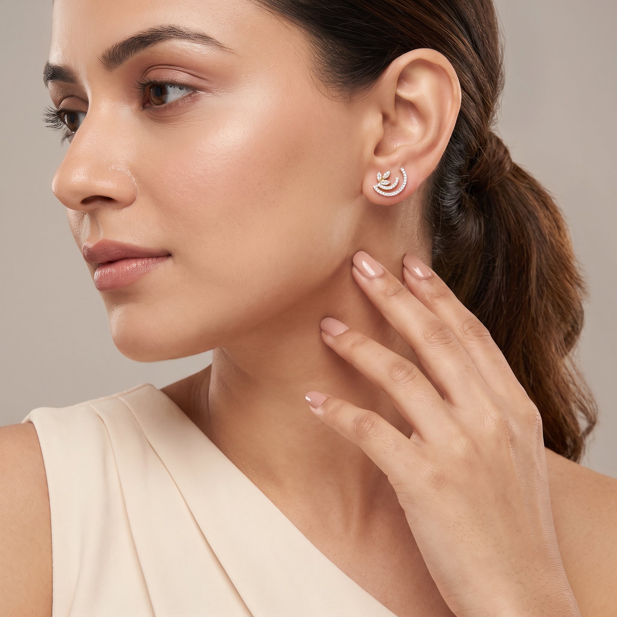 Glamorous Lab Grown Diamond Earrings
