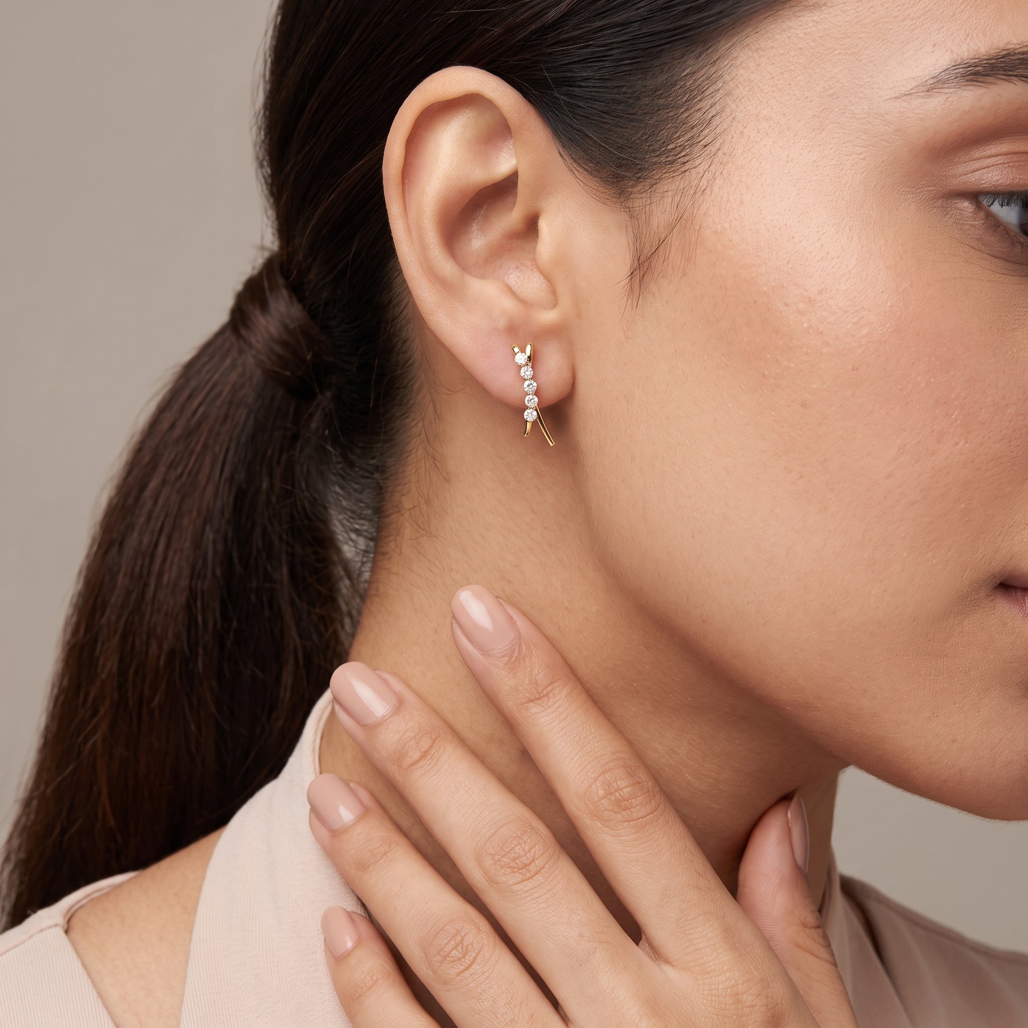 Five Star Diamond Earrings