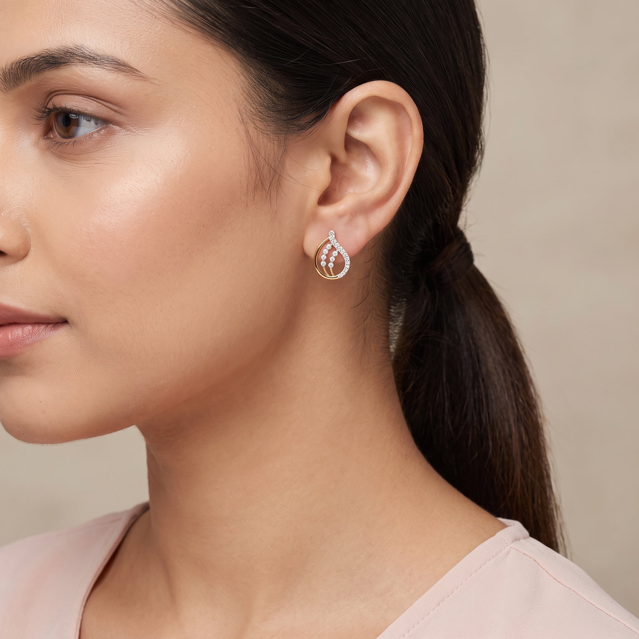 Dazzling Lab Grown Diamond Earrings
