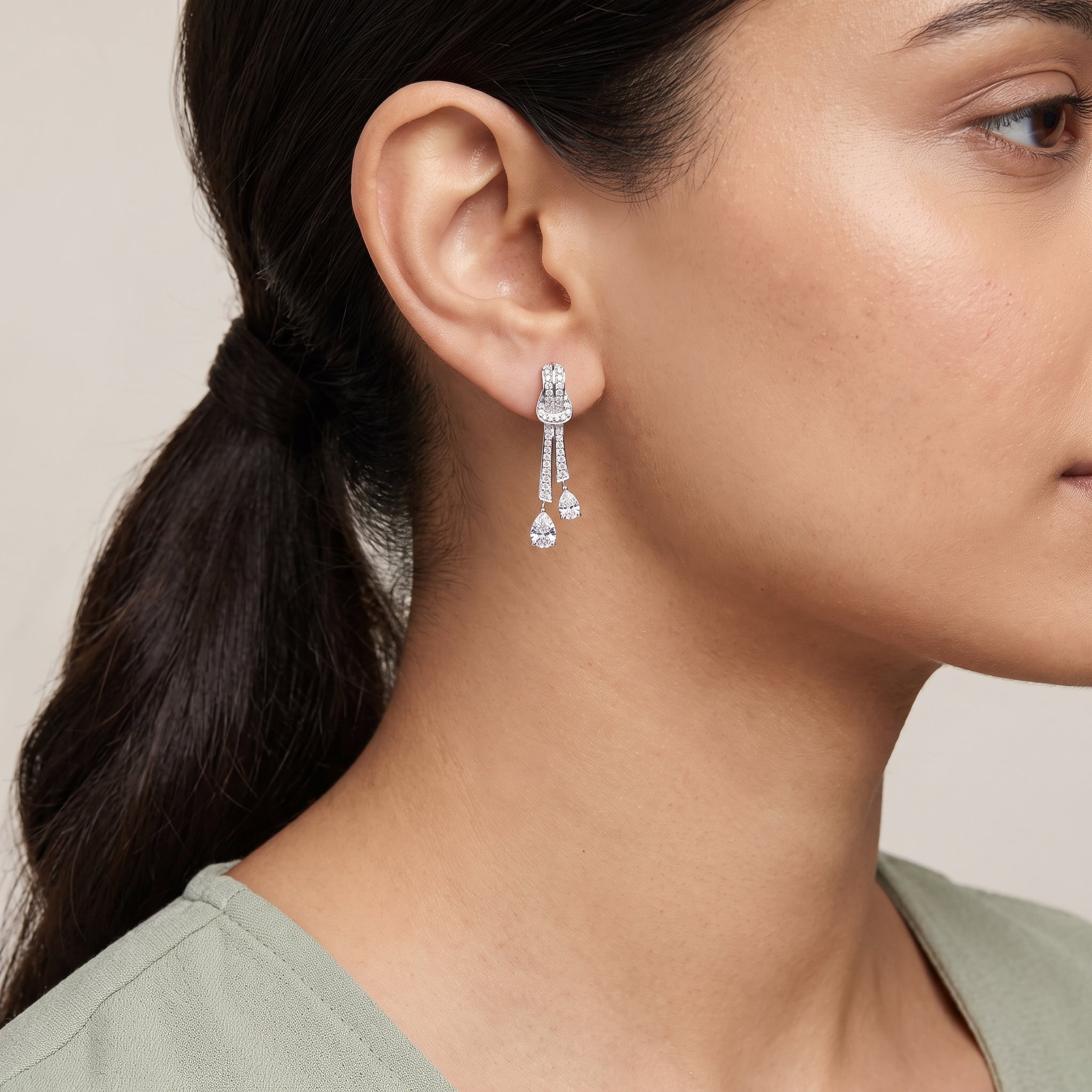 Knot Lab Grown Diamond Earrings