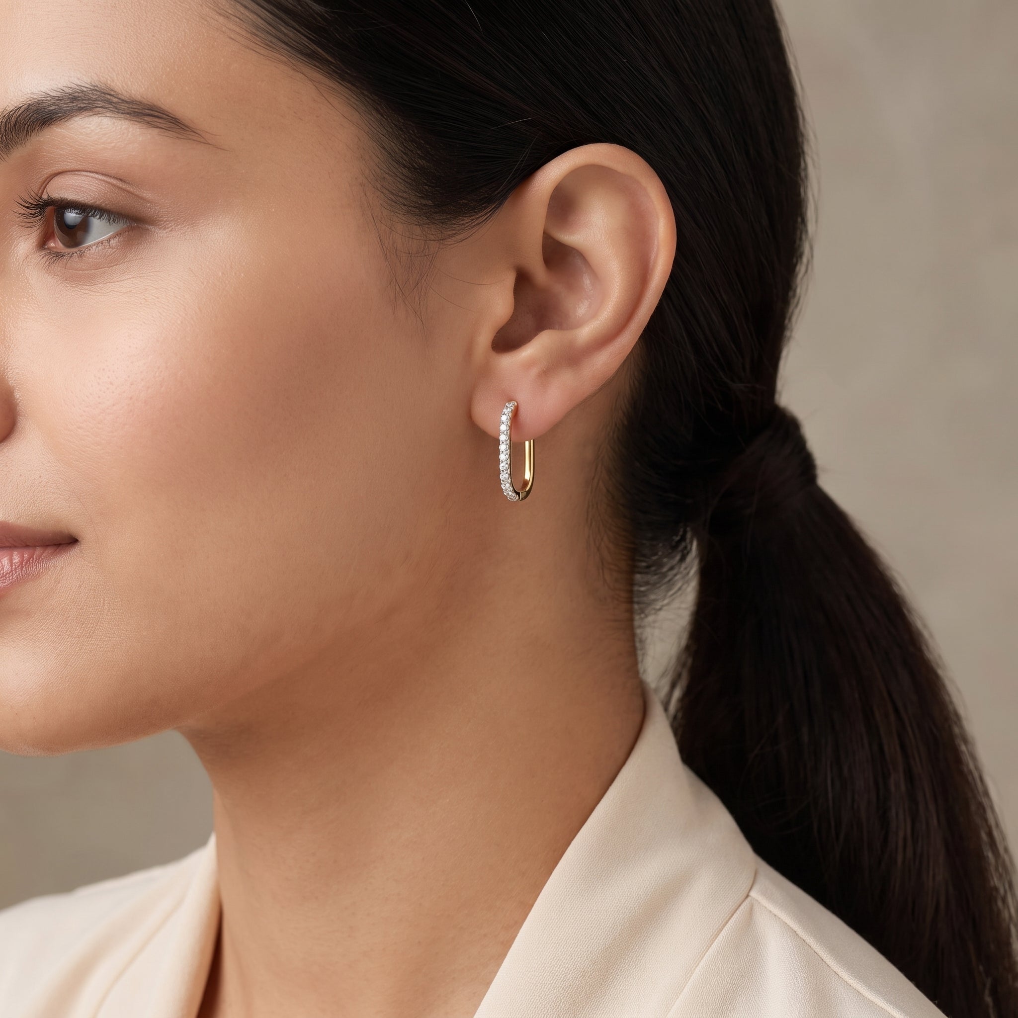 Classic Lab Grown Diamond Hoops