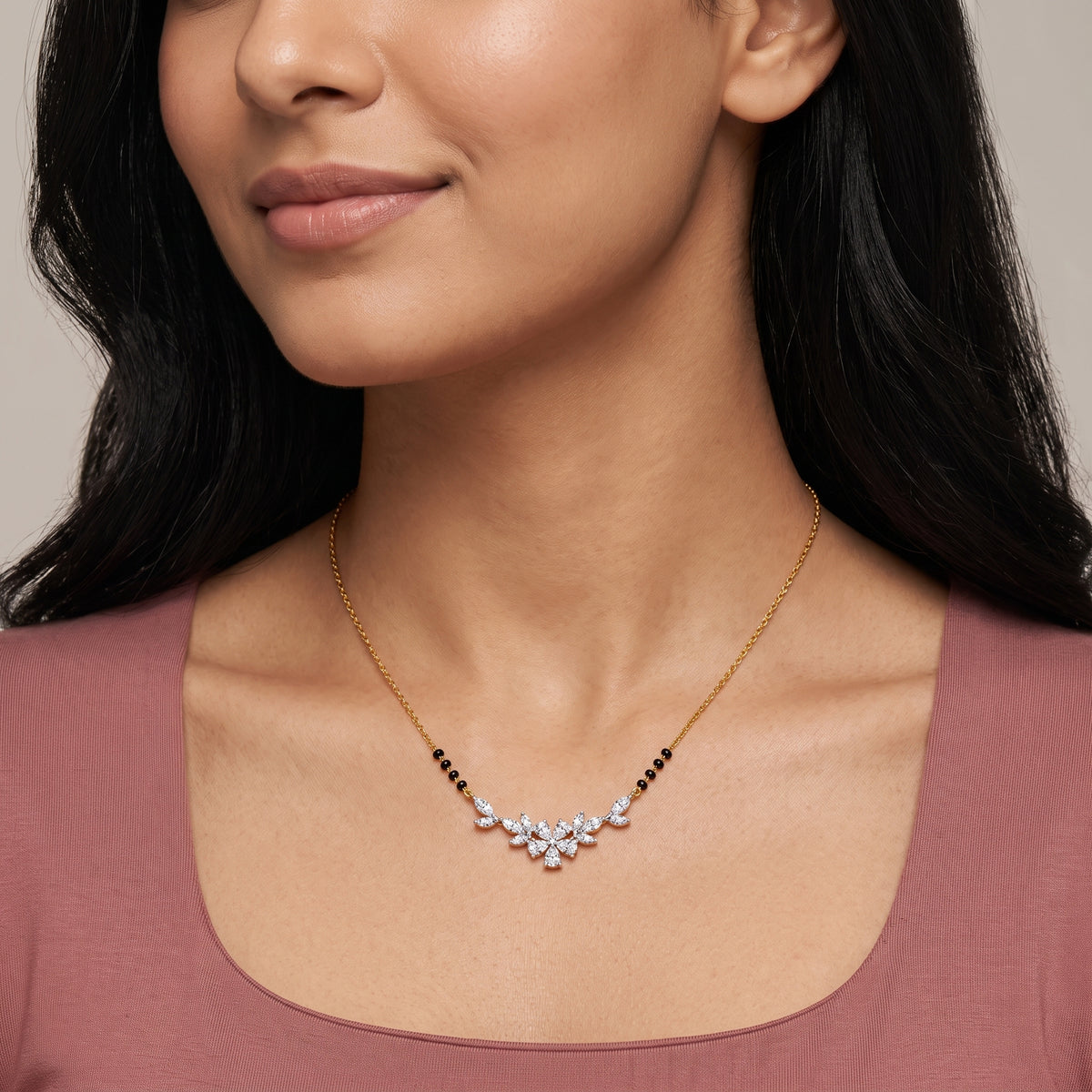 Madhavi Lab Grown Diamond Mangalsutra
