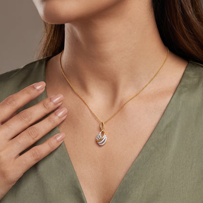 Interlace Lab Grown Diamond Pendant
