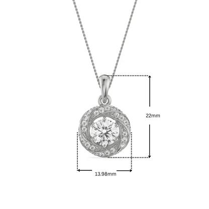 Swirl Lab Grown Diamond Pendant
