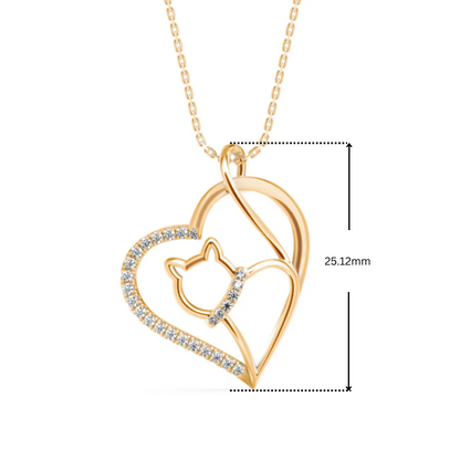 Hello Kitty Lab Grown Diamond Pendant