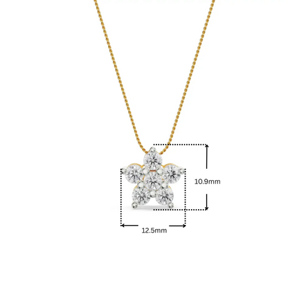 Mosi Leaf Lab Grown Diamond Pendant