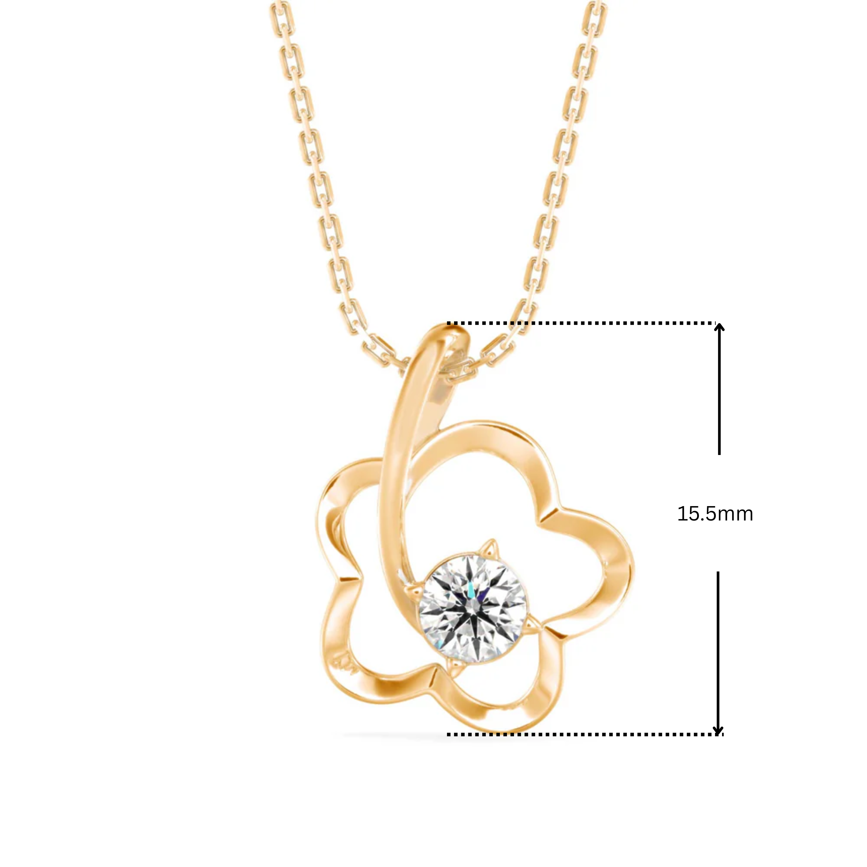 Daisy Lab Grown Diamond Pendant