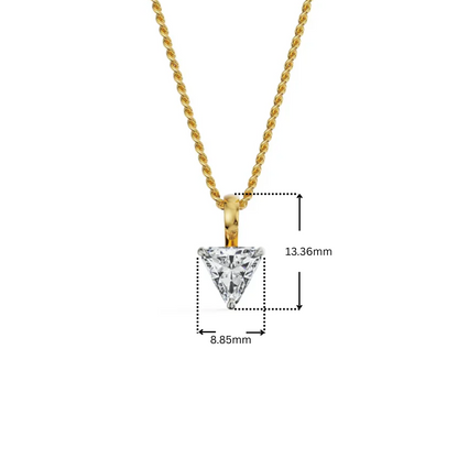1.5 CT Trillion Lab Grown Diamond Pendant
