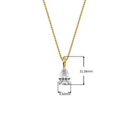 0 5 CT Pear Lab Grown Diamond Solitaire Pendant_in-stock