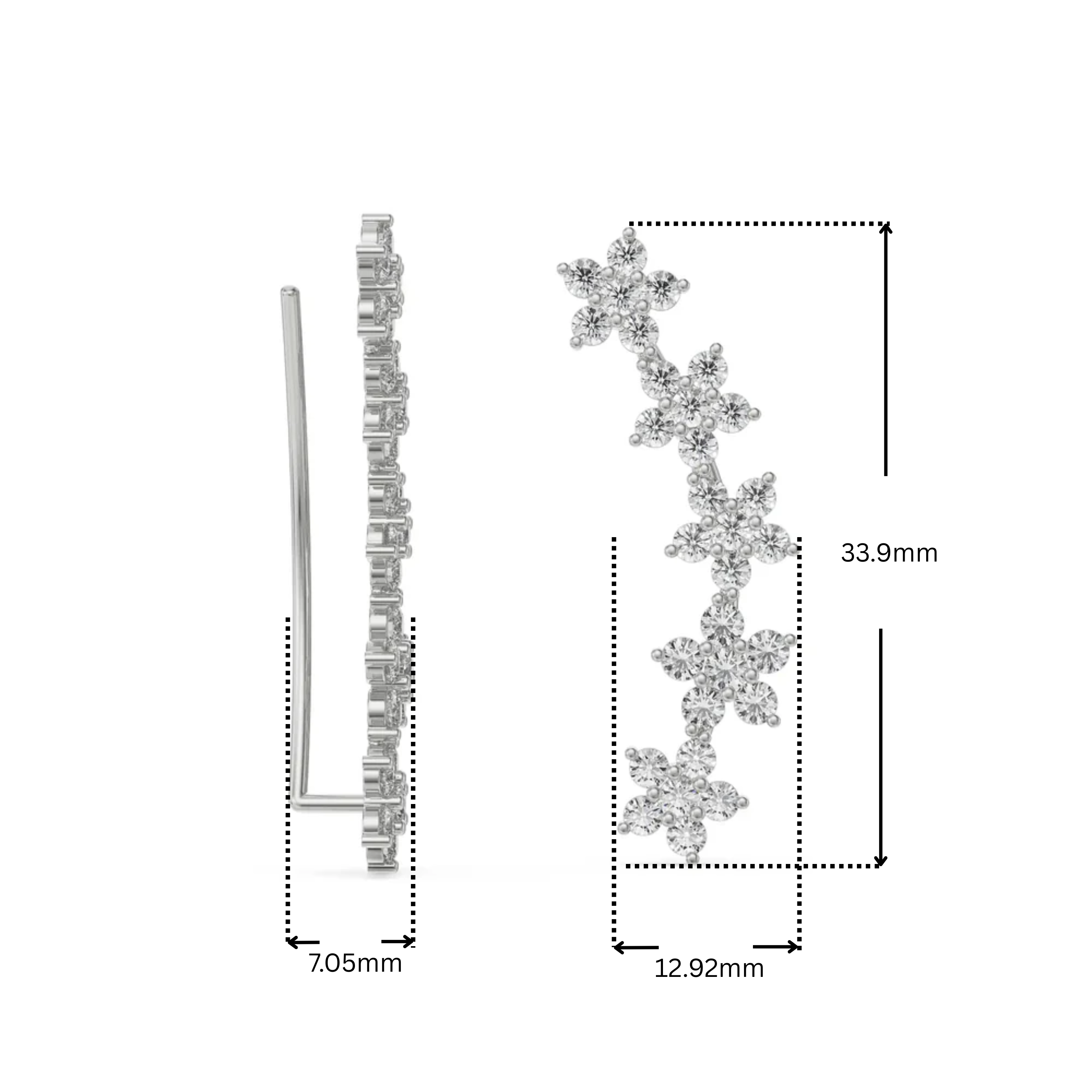 Starry Lab Grown Diamond Earrings