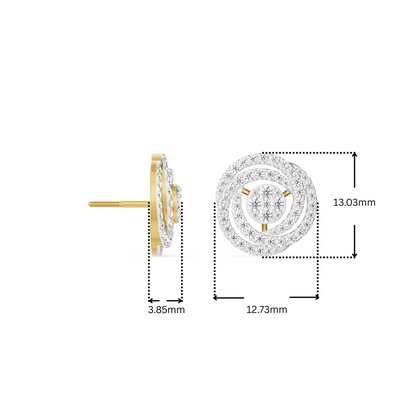 Circle of Life Diamond Studs