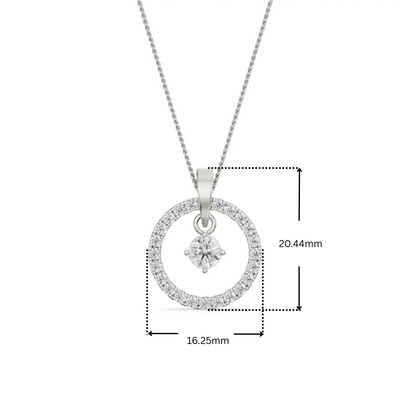 Dewy Lab Grown Diamond Pendant