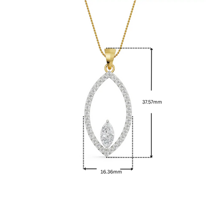 Marquise Lab Grown Diamond Pendant