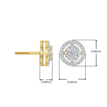 Glistening Lab Grown Diamond Studs_in-stock