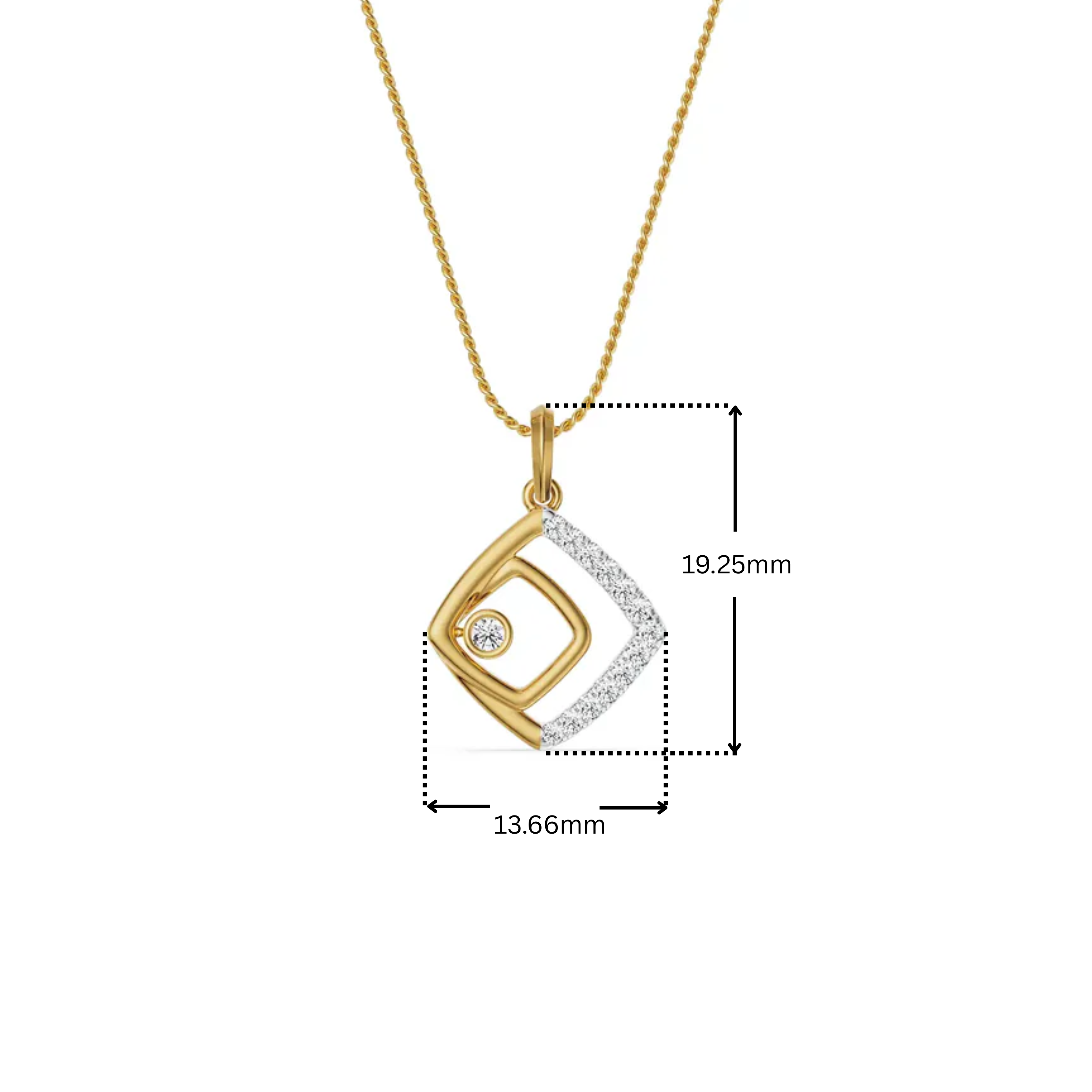Glimmering Maze Lab Grown Diamond Pendant