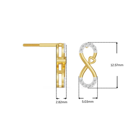 Infinity Love Lab Grown Diamond Earrings_in-stock