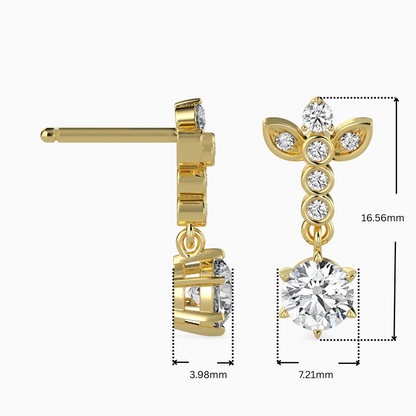 Dazzling Descent Lab Grown Diamond Earrings